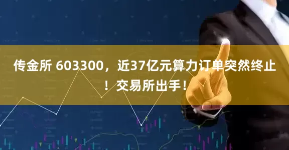 传金所 603300，近37亿元算力订单突然终止！交易所出手！
