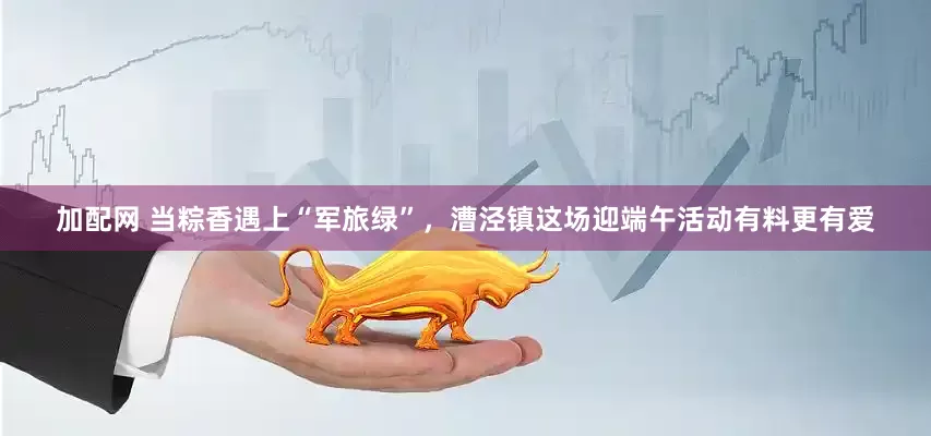 加配网 当粽香遇上“军旅绿”，漕泾镇这场迎端午活动有料更有爱